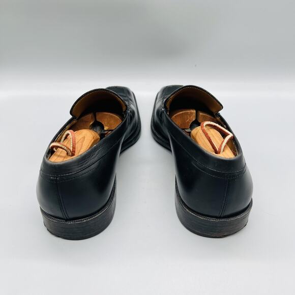 Salvatore Ferragamo Shoes Men 9 Black Leather Penny Loafer Slip On Dress Classic main image 7